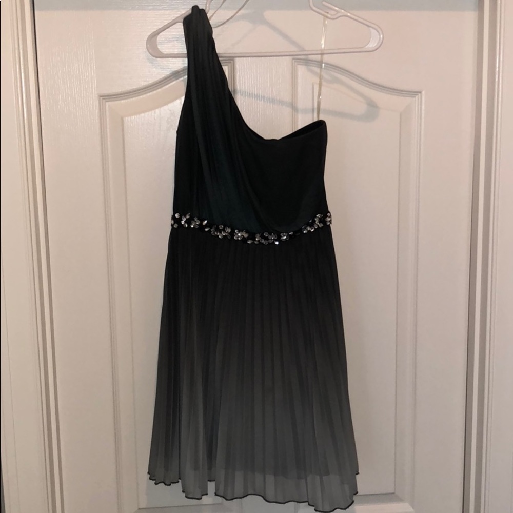 Ombré one shoulder dress